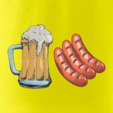 Pivo a klobása