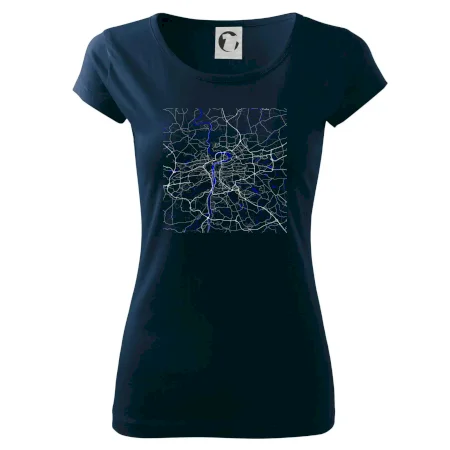 Praha - Mapa s vodními toky