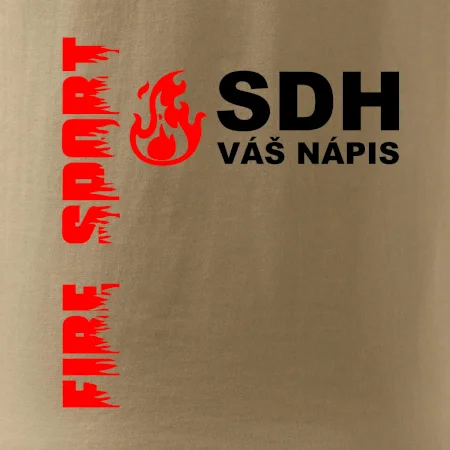 SDH nápis (oheň, firesport, název sboru - vlastní nápis)