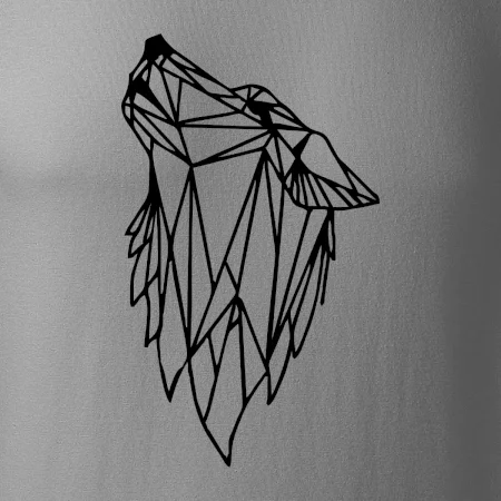 Geometrie - vlk - vyjící