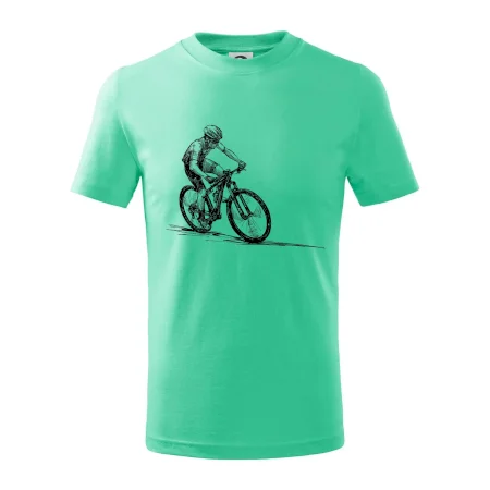 MTB kreslený cyklista