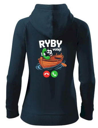 Karikatura ryby volají