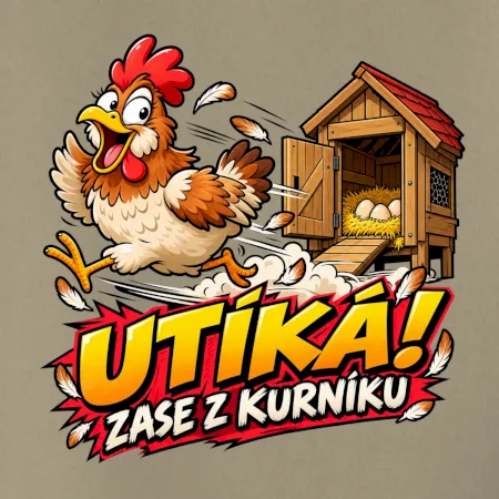 Útěk slepice z kurníku