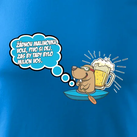 Žádnou malinovku, ale pivo