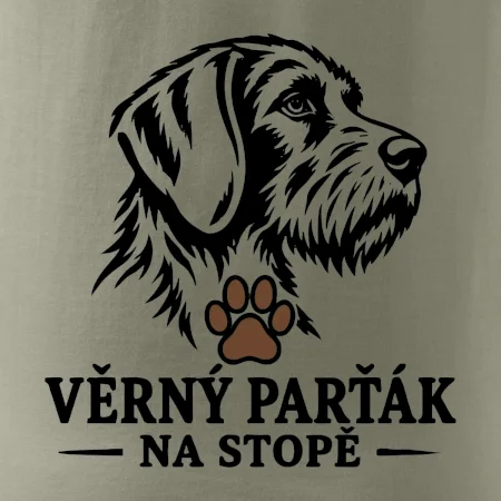 Věrný parťák na stopě lovecký pes