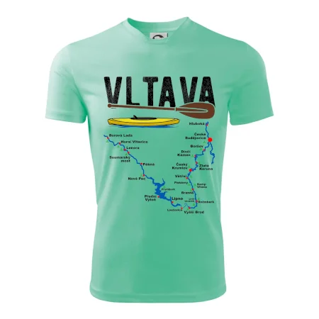 Mapa řeky Vltavy