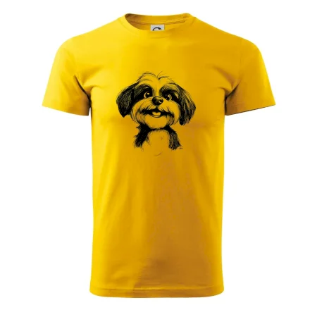 Lhasa Apso karikatura hlava