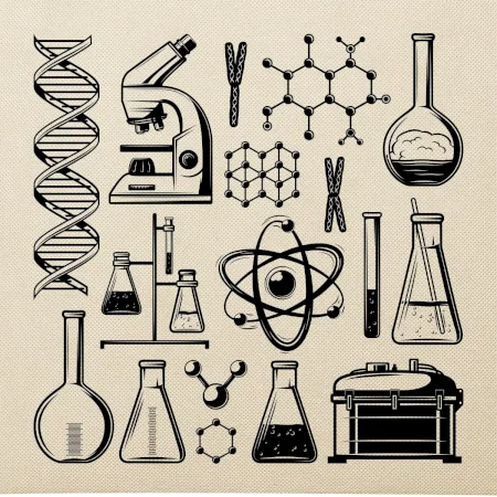 Laboratoř - ikony