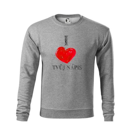I love malované srdce - vlastní nápis