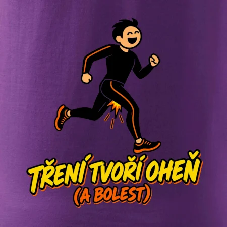 Běžecké tření tvoří oheň