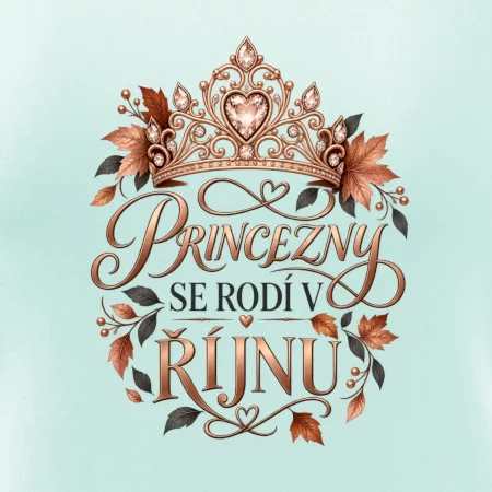 Princezny se rodí v říjnu - královská koruna
