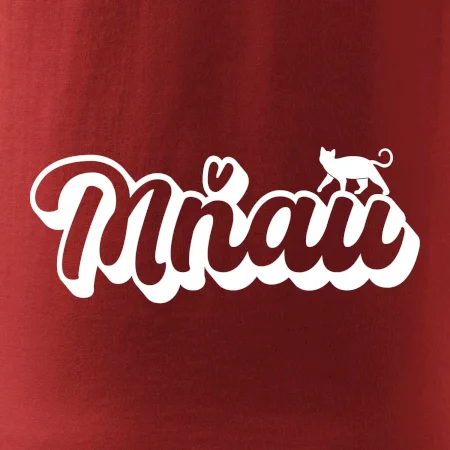 Mňau nápis