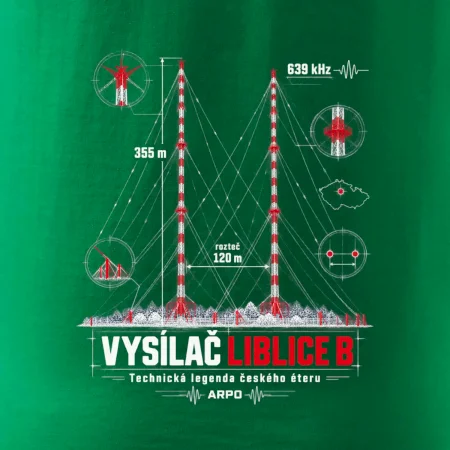Liblice B technické schéma stožárů ARPO