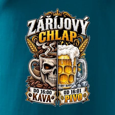 Záříjový chlap -  do 16 káva  od 16 pivo
