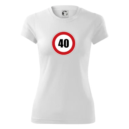 Dopravní značka - omezení rychlosti 40