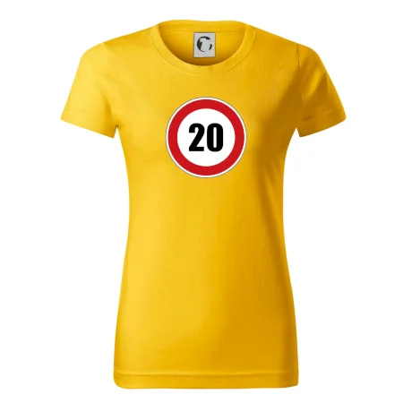 Dopravní značka - omezení rychlosti 20