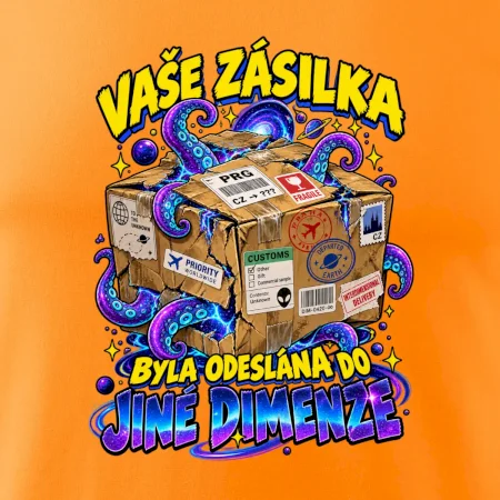 Vaše zásilka byla odeslána do jiné dimenze