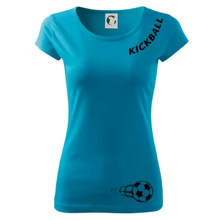 Kickball nápis šikmo