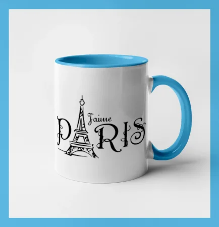 Paris nápis Eiffelovka rovný