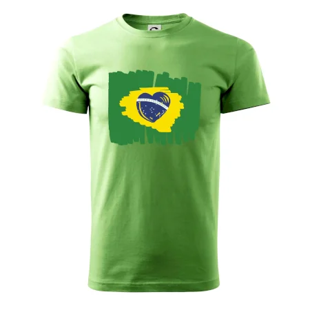 Brazílie vlajka srdce
