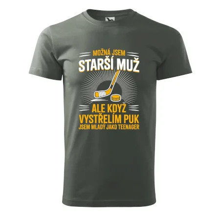 Možná jsem starší muž,  ale kdyz vystrelim puk