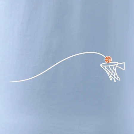 Minimalistická trajektorie míče do koše