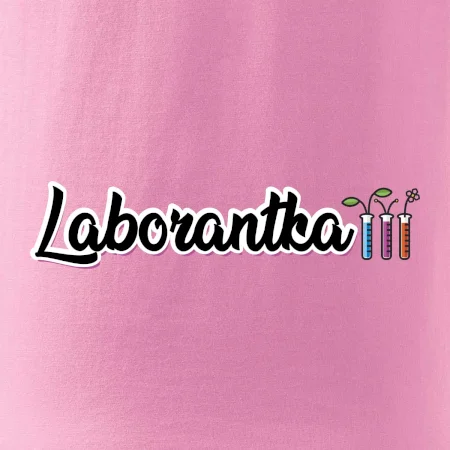 Laborantka a zkumavky
