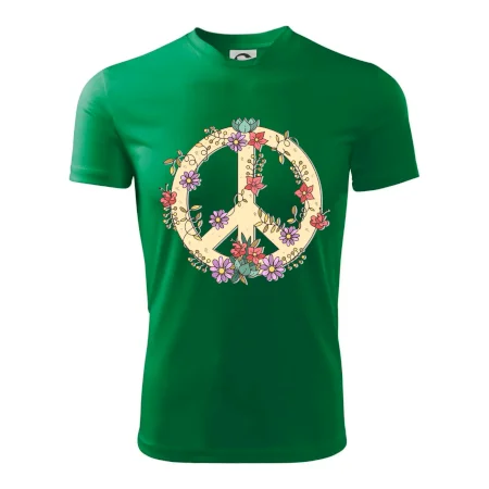 Peace symbol pískový
