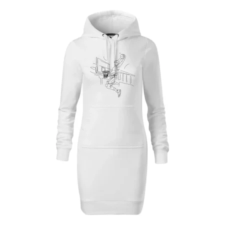 Basketbalista jedním tahem - výskok