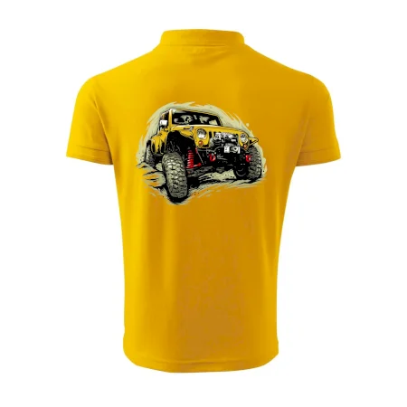 Žlutý offroad s navijákem