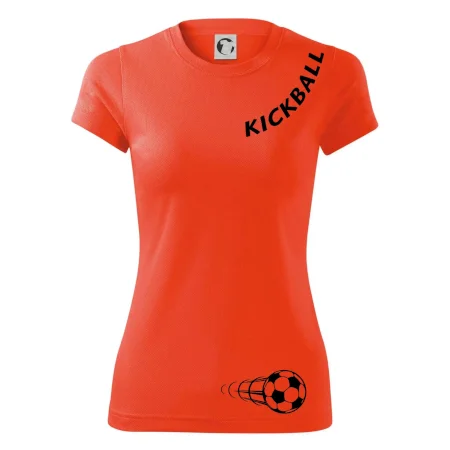 Kickball nápis šikmo