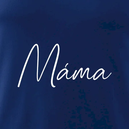 Nápis psací na prsou - máma