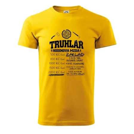 Hodinová mzda truhlář