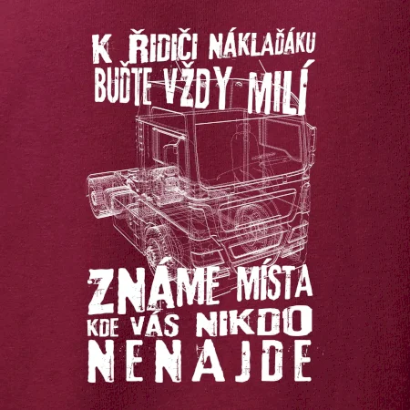 K řidiči náklaďáku buďte vždy milý