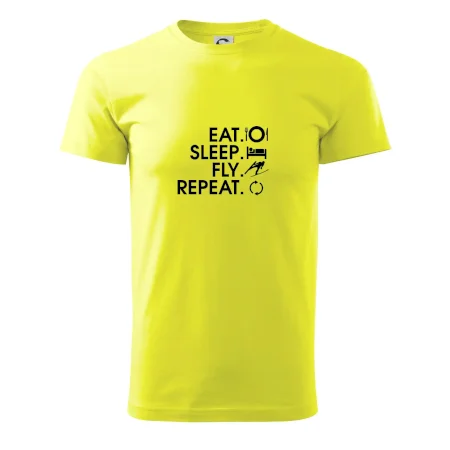 Eat sleep fly repeat - skoky na lyžích