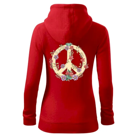 Peace symbol pískový