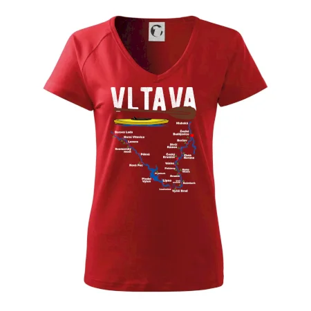Mapa řeky Vltavy
