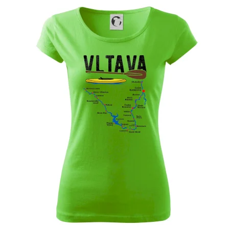 Mapa řeky Vltavy