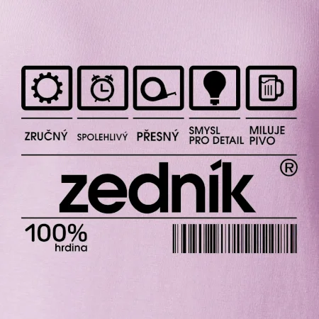 Čárový kód zedník