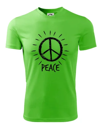 Peace symbol černobílý