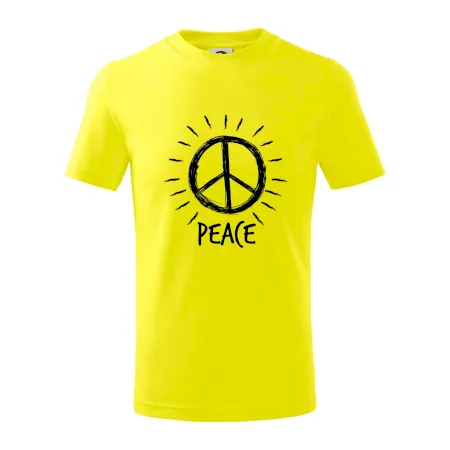 Peace symbol černobílý