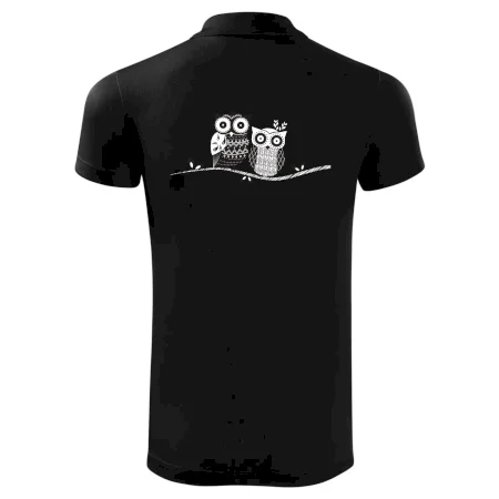 Dvě sovy abstraktní