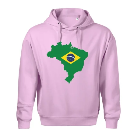 Brazílie vlajka v mapě