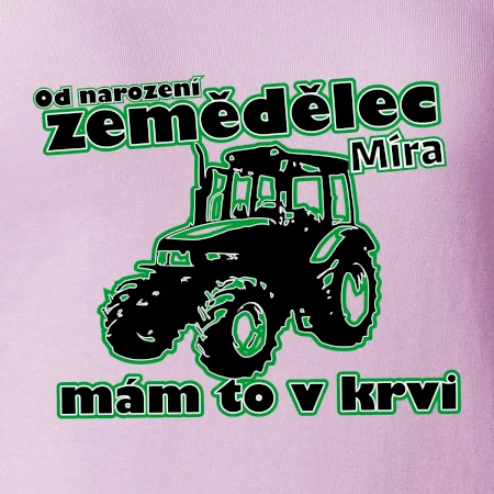 Od narození zemědělec, mám to v krvi