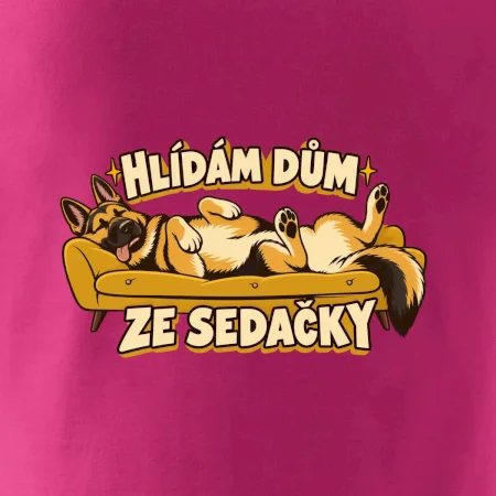 Hlídám dům ze sedačky - vlčák