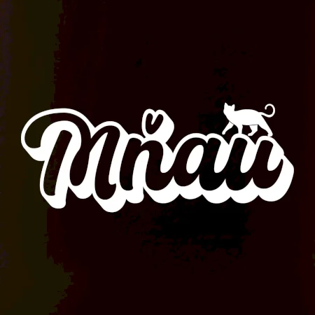 Mňau nápis