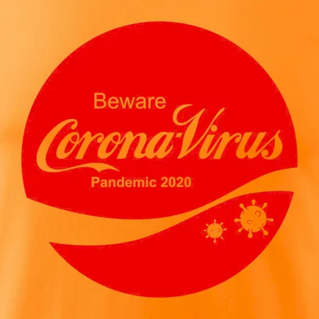 Corona virus pandemic logo