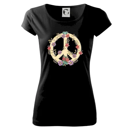 Peace symbol pískový