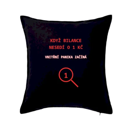 Bilance nesedí o 1 Kč