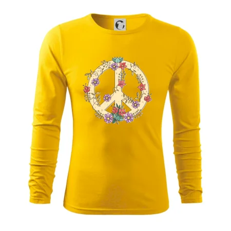 Peace symbol pískový
